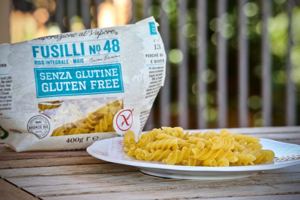 gluten-free pasta advertised to women with pcos as part of gluten-free diet